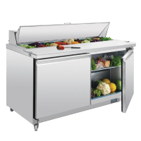 Commercial 2 Door Preparation Counter | Refrigerated Prep Fridge | 527 Litre Capacity | Polar GD883