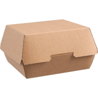 Compostable Burger Box | Kraft Burger Container | Large 135mm | Colpac GE803