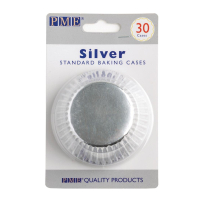 Cupcake Baking Cases | Silver Foil Muffin Liners | Professional Baking Supplies | PME GE846