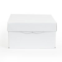 Cake Box 10 Inch | Cardboard Pastry Container | Square Bakery Packaging | PME GE878