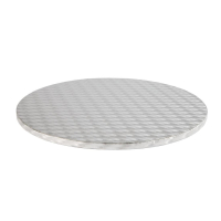 Round Cake Board 14in | Cake Base | Food-Grade Silver Card | PME GE884