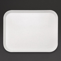 Canteen Tray | Fibreglass Serving Tray | Light Granite 457mm | Kristallon GF241