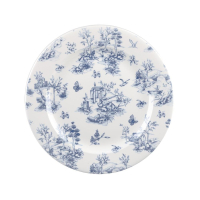 Vintage Print Plates | Prague Toile Design | 305mm Diameter | Churchill GF310