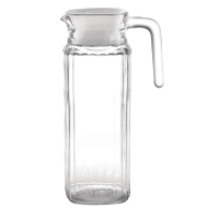 Ribbed Glass Jug | Water Pitcher | 1 Litre Capacity | Olympia GF922