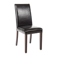 Faux Leather Dining Chairs | Restaurant Seating | Black (Pack of 2) | Bolero GF954