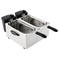Countertop Electric Fryer | Twin Tank Twin Basket | Light Duty | 2x2kW | Caterlite GG199