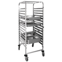 Gastronorm Racking Trolley | Commercial Kitchen Trolley | 15 Level Storage | Vogue GG499