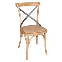 Wooden Dining Chairs | Natural Dining Chairs with Backrest | Pack of 2 | Bolero GG656