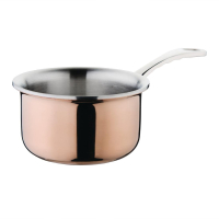Mini Copper Tri Wall Saucepan | Professional Cookware | 330ml Capacity | Vogue GG756
