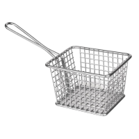 Chip Basket Square | French Fry Basket with Handle | Large Size | Olympia GG867