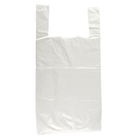 Large White Carrier Bags | Shopping Bags | Heavy Duty Plastic | Pack of 100