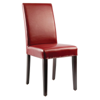 Faux Leather Dining Chairs | Commercial Restaurant Seating | Red | Pack of 2 | Bolero GH443