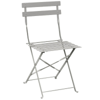 Folding Chairs | Pavement Style Steel Chair | Grey | Pack of 2 | Bolero GH551