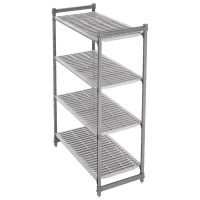 Commercial Shelving Unit | Vented Storage Rack | 4 Tier Stationary | Cambro GH619