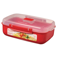 Rectangular Microwave Bowl | Microwave Container | Stackable Kitchen Storage | Sistema GJ491