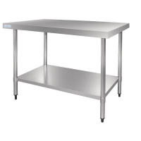 Stainless Steel Prep Table | Commercial Prep Bench | 1200 x 700mm | Vogue GJ502