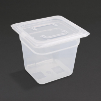 Polypropylene Gastronorm Container | 1/6 GN Container with Lid | 150mm Deep | Vogue GJ527