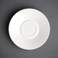 Cafe Espresso Saucers | White Porcelain Saucers | 6 Pack | Olympia GK086