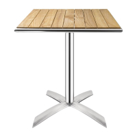 Bistro Table | Square Flip Top Table | 600mm Ash Wood | Bolero GK991
