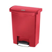 Commercial Waste Bin | Slim Jim Step On Front Pedal | 30L Capacity | Rubbermaid GL020