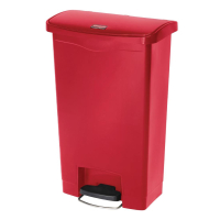 Commercial Waste Bin | Slim Jim Step On Front Pedal | 50 Litre Capacity | Rubbermaid GL026