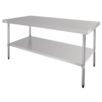 Commercial Stainless Steel Centre Table | Kitchen Prep Table | 900(H) x 1800(W) x 900(D)mm | Vogue GL279