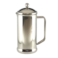 Cafetiere | French Press Coffee Maker | Stainless Steel Polished Finish | 8 Cup | Genware GL649