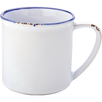 Blue Porcelain Mug | Large Coffee Cup | 380ml Capacity | Utopia GM079