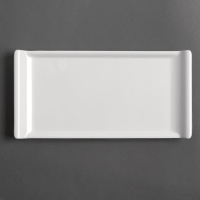 Melamine Platter | White Serving Platter | 300 x 150mm | Kristallon GM282