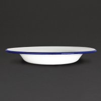 Enamel Soup Plate | 245mm Deep Soup Bowl | Olympia GM513