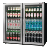 Commercial Back Bar Cooler | Double Door Fridge | Stainless Steel | Autonumis Popular A21090