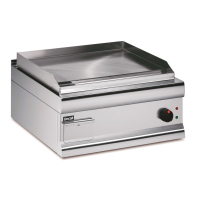 Commercial Electric Griddle | Countertop Steel Plate | 600mm Width | Lincat GS65