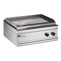 Electric Countertop Griddle | Commercial Flat Grill | Extra Power 4.5kW | Lincat GS7_E Silverlink 600