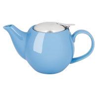 Cafe Teapot | Blue Teapot | 510ml Porcelain | Olympia HC409