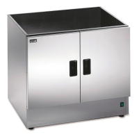 Commercial Heated Open-Top Pedestal | Hot Cupboard | Freestanding Food Warmer | Lincat HC7