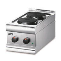 Electric Countertop Boiling Top | Commercial Hotplate | 2 Plates | Lincat HT3