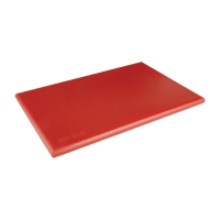 Extra Thick High Density Chopping Board | Red Cutting Board | Professional Kitchen | Hygiplas J034