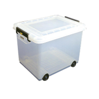 Mobile Food Storage Bin with Lid | Food Container Trolley | 90L Commercial Ingredient Storage | J245