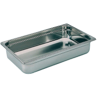 Stainless Steel Gastronorm Pan | 1/1 GN Container | 100mm Deep | Bourgeat K048