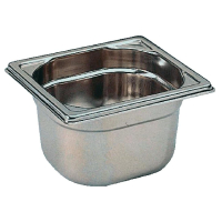 Stainless Steel Gastronorm Pan | 1/6 GN Container | 65mm Depth | Bourgeat K076