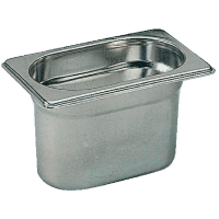 Stainless Steel Gastronorm Pan | 1/9 GN Container | 100mm Depth | Bourgeat K077