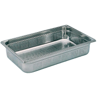 Perforated Gastronorm Pan | Stainless Steel GN Pan | 1/1 Size 150mm Deep | Bourgeat K142
