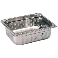 Perforated Gastronorm Pan | 1/2 GN Pan | Stainless Steel 100mm Deep | Bourgeat K145