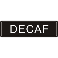 Adhesive Airpot Label | Decaf Coffee Label | Self-Adhesive Beverage Identifier | Buffalo K701