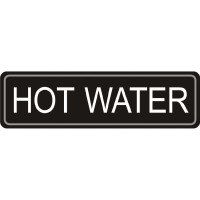 Adhesive Airpot Label | Hot Water Label | Self-Adhesive Beverage Identifier | K705