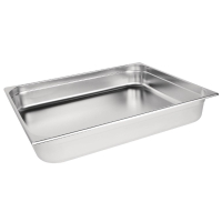 Stainless Steel Gastronorm Pan | 2/1 Gastronorm Container | 100mm Deep | Vogue K804