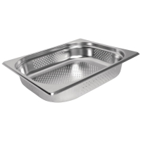Perforated Gastronorm Pan | 1/2 GN Container | Stainless Steel 65mm | Vogue K844