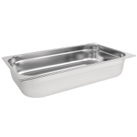 Gastronorm Pan 1/1 | Stainless Steel Deep Container | 100mm Depth | Vogue K923