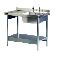 Built-in Sink Unit | Commercial Single Sink | Left-Hand Drainer | Lincat L881