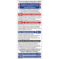 Cook Chill Guidelines Sign | Food Act 2006 | Food Safety Sign | Hygiene Chart | Nisbets L967